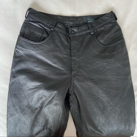 VINTAGE Genuine Leather Trousers -Size 12 NWT - Picture 6 of 12
